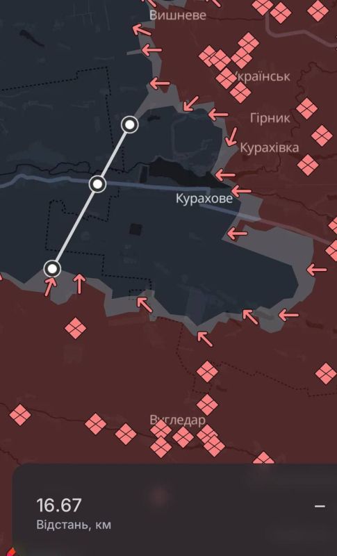 Юлия Витязева: До взятия Курахового в котел осталось менее 17 км, передают вражеские сводки