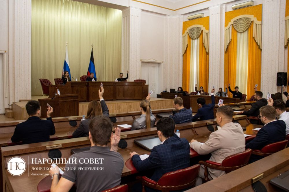 Константин Кузьмин провел заседание Молодежного Парламента ДНР