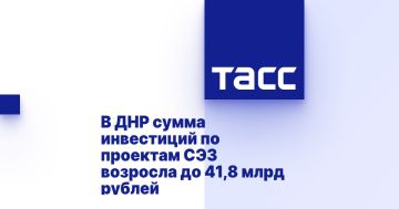 В ДНР сумма инвестиций по проектам СЭЗ возросла до 41,8 млрд рублей