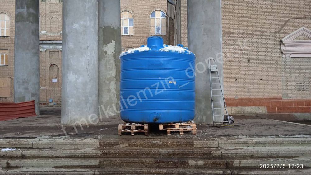 Алексей Кулемзин: В Кировском районе Донецка установили дополнительную емкость с водой