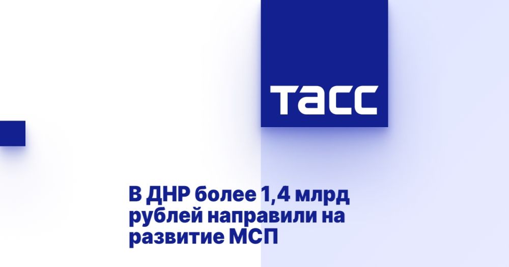В ДНР более 1,4 млрд рублей направили на развитие МСП