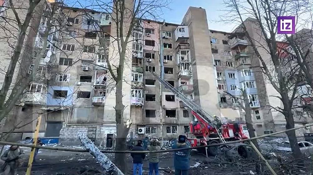 Ракета ВСУ взорвалась прямо перед жилым домом в районе Макеевки