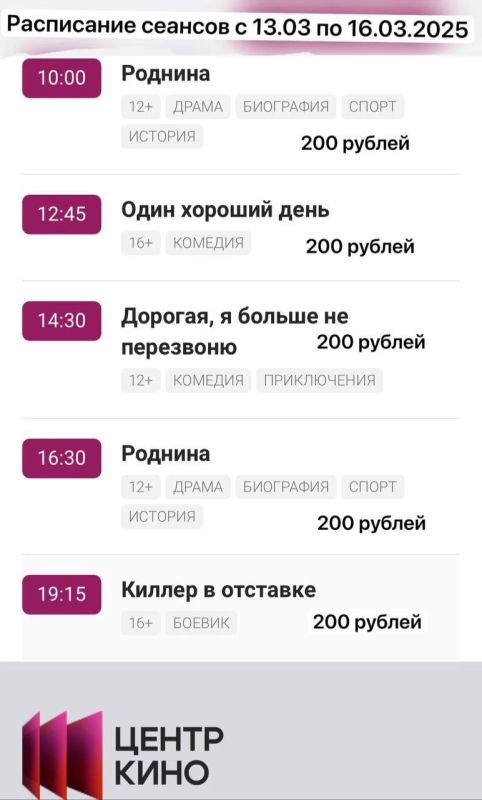 ���������� ������� � ����������� ��������� � �������� � 13 ����� �� 16 ����� 2025 ����