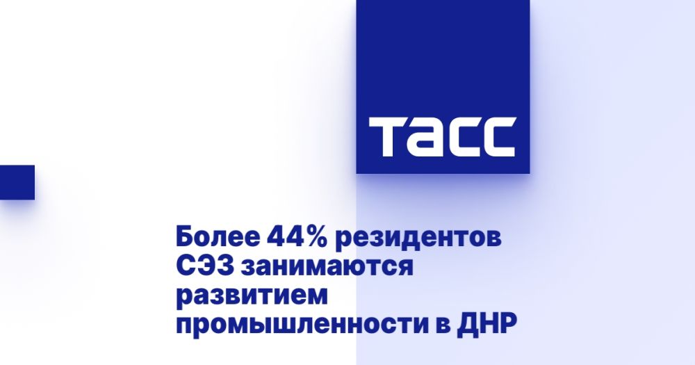 Более 44% резидентов СЭЗ занимаются развитием промышленности в ДНР