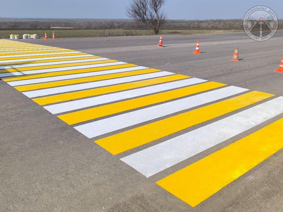 Более 5 тысяч кв. м дорожной разметки нанесли дорожники на дорогах общего пользования за минувшую неделю