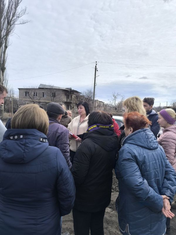 Наталья Великодная: Провела встречу с жителями освобождённых территорий село Березовое, Степное и Сладкое Кураховского муниципального округа