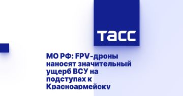 МО РФ: FPV-дроны наносят значительный ущерб ВСУ на подступах к Красноармейску