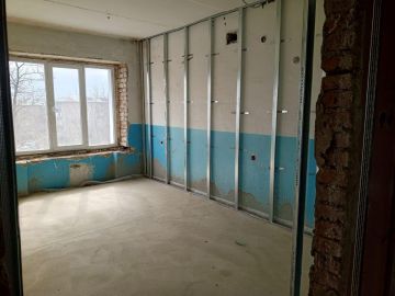 Подмосковные строители продолжают ремонт в Центральной районной больнице пгт Тельманово