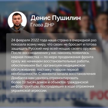 Алексей Кулемзин: В третьей части интервью федеральному изданию Глава ДНР рассказал об итогах восстановления после вхождения в состав РФ и планах по развитию Республики