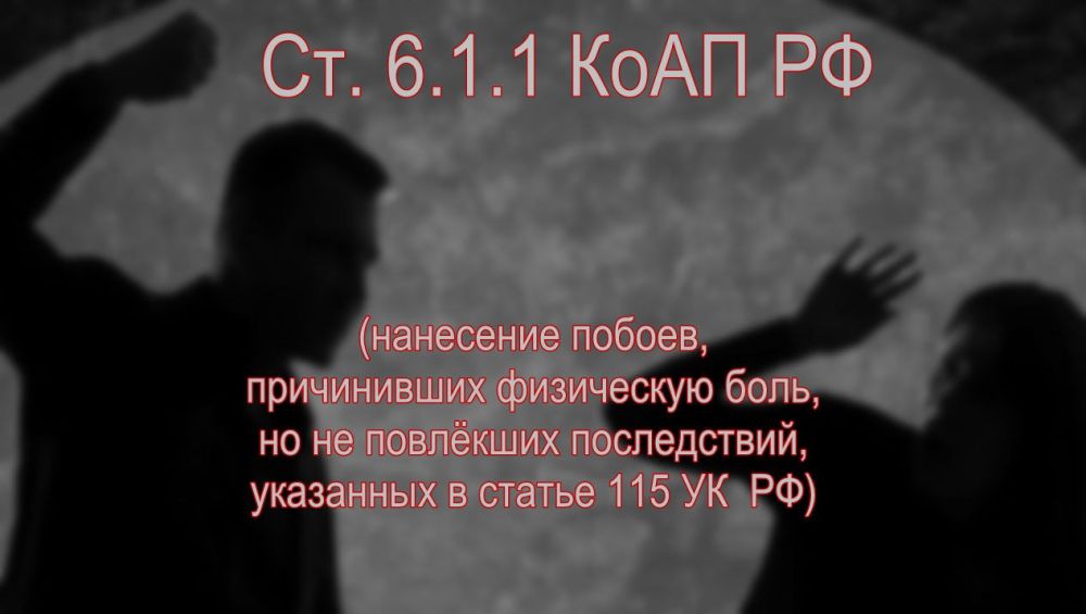 Житель города Юнокоммунаровска привлечен к административной ответственности за нанесение побоев
