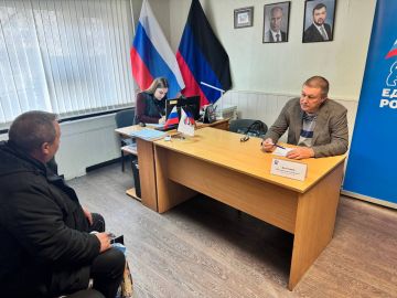 В Снежном прошел приём депутата Народного Совета ДНР