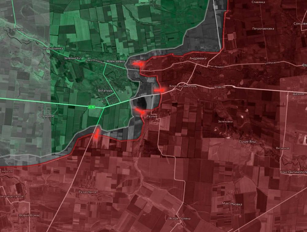 «На Кураховском направлении ВС РФ продвинулись у Раздольного — к югу от трассы из Курахово в Запорожье