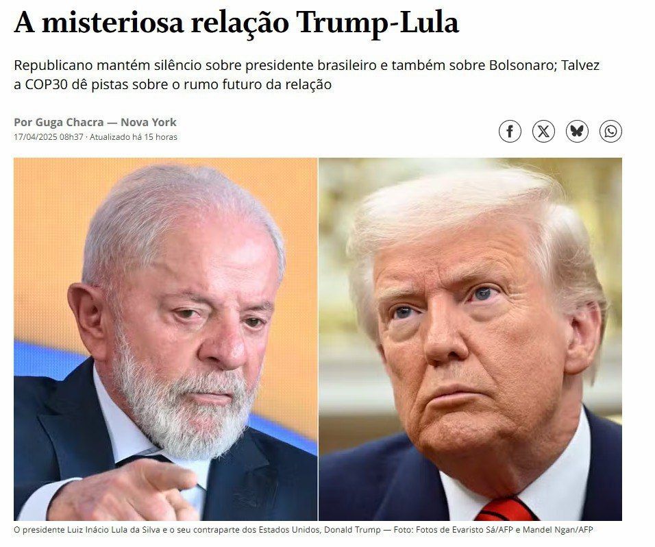 ���������� ��� � �������� ���������� ��������� � ���������� � ����������� �������, ����� O Globo