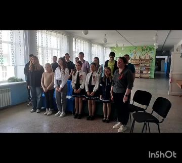 23.04. 2025 в ГБОУ «Портовской школе Мангушского м.о.» прошел открытый урок «Наследники победы - связь поколений»