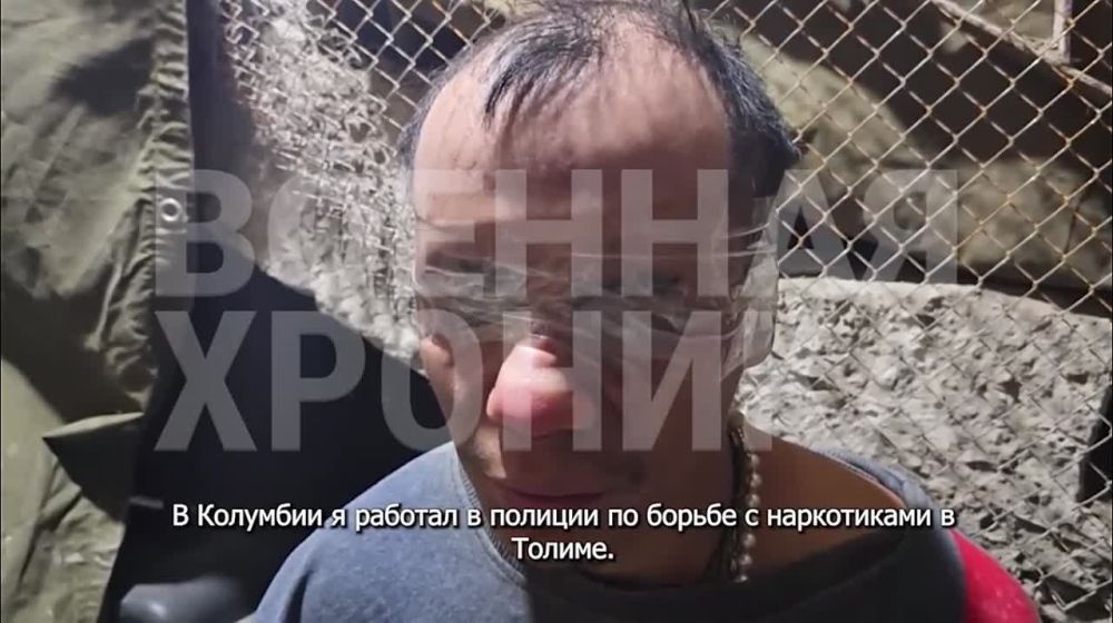Первое видео допроса пленного колумбийца из 59-й бригады ВСУ в Красногоровке (ДНР)