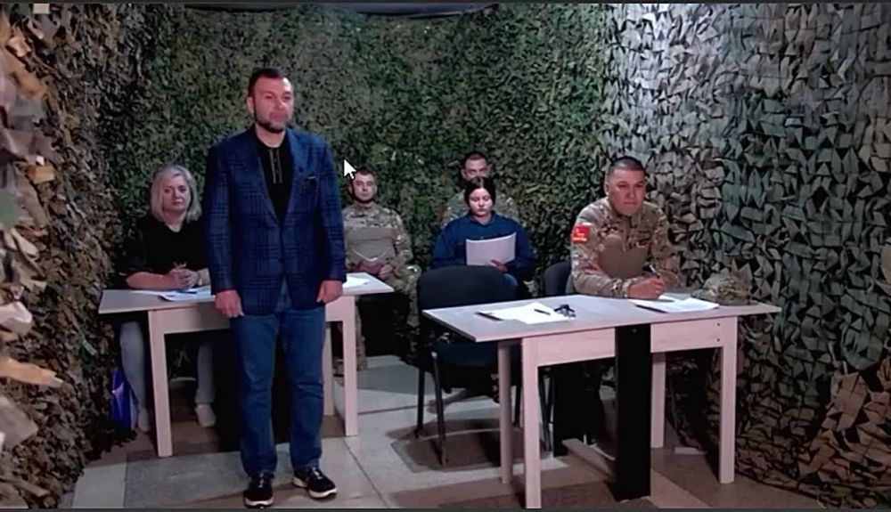 Участников «Диктанта Победы» из недавно освобожденной Авдеевки поприветствовал Глава ДНР, секретарь Донецкого регионального отделения Единой России Денис Пушилин