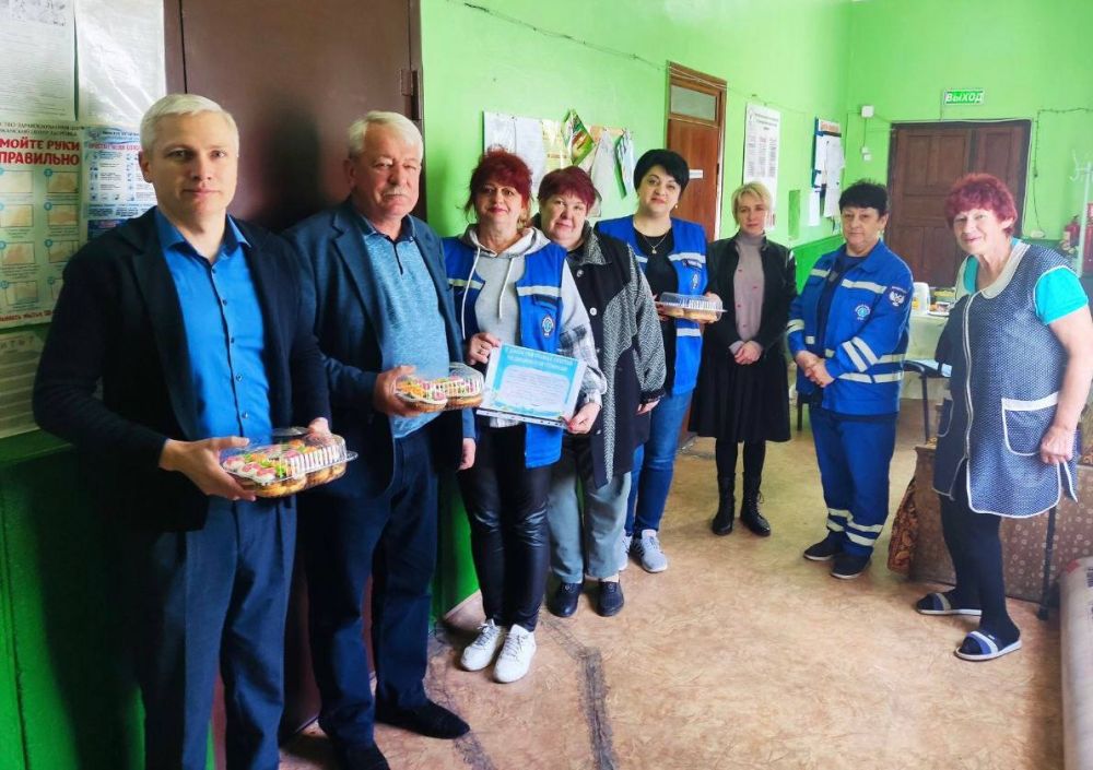 Сегодня 28 апреля, состоялась встреча с трудовым коллективом подстанции №9 «Скорой медицинской помощи» ОСП ССМП г.Донецк ГБУ ДНР "РЦЭМП И МК"