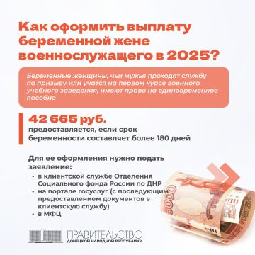 СФР по ДНР: Как оформить выплату беременной жене военнослужащего