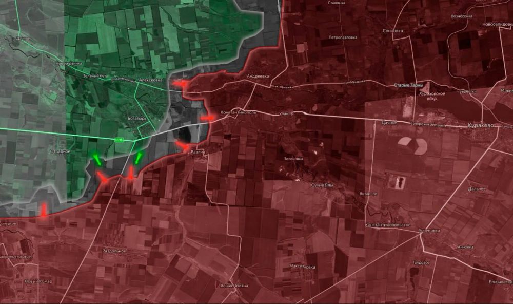«На Кураховском направлении фиксируется присутствие ВС РФ на окраине Новосергеевки, также ВС РФ наращивают силы в районе Новоалександровки, большая часть села — в «серой зоне»