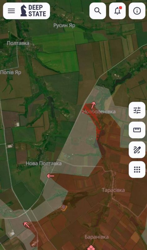 Юлия Витязева: За прошедшие сутки ВС РФ продвинулись в Торецке, возле Романовки и Новооленовки