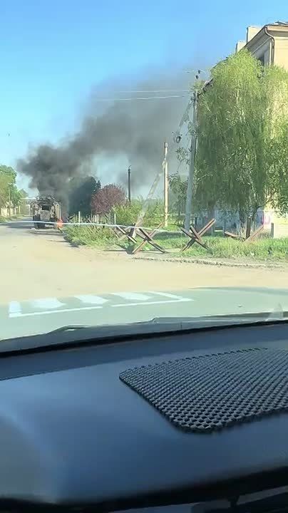 Чингис Дамбиев: Уничтоженный русскими fpv~ дронами украинский бронеавтомобиль BMC Kirpi турецкого производства с мангалом в н.п. Константиновка Донецкой Народной Республики