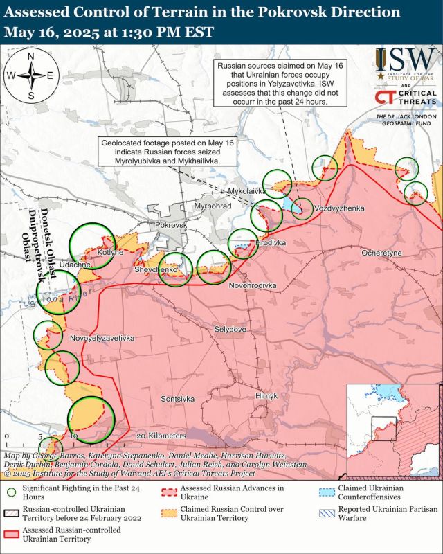 ����� ������������ ����� ������� ��������������� �� ���������-������������� ����������� �� ������ #ISW - ��������� �������� ����� (Institute for the Study of War) � �������� ������ ����������