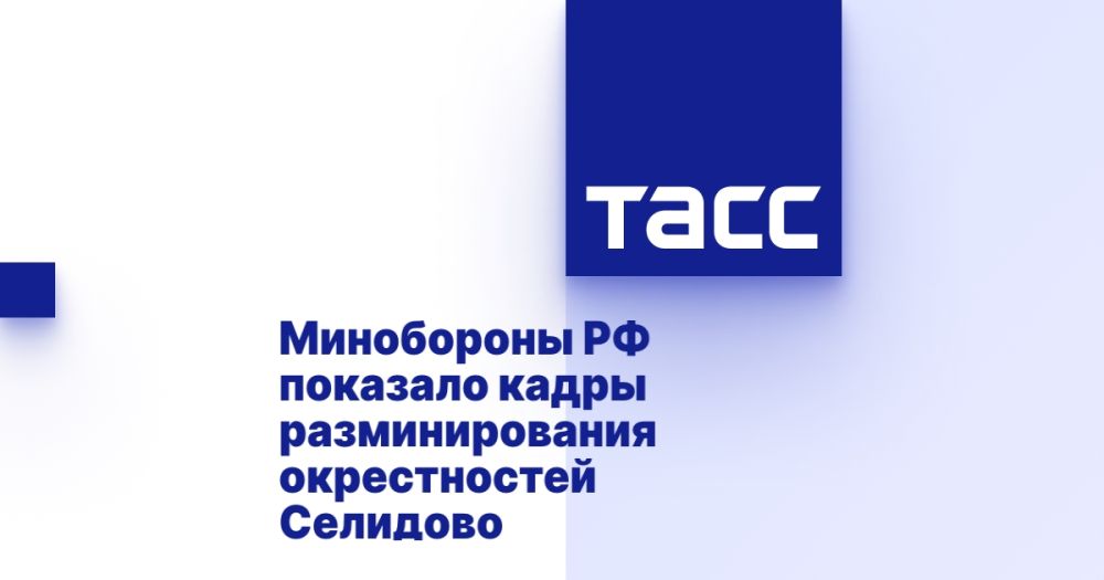 Минобороны РФ показало кадры разминирования окрестностей Селидово