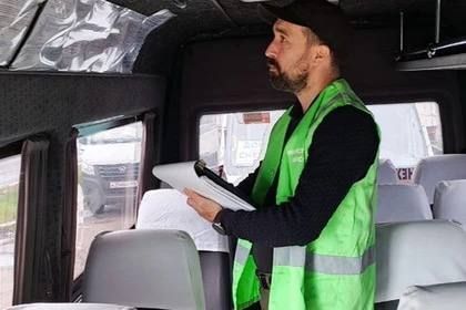 На «Крытом рынке» в Донецке провели проверку санитарного состояния автобусов