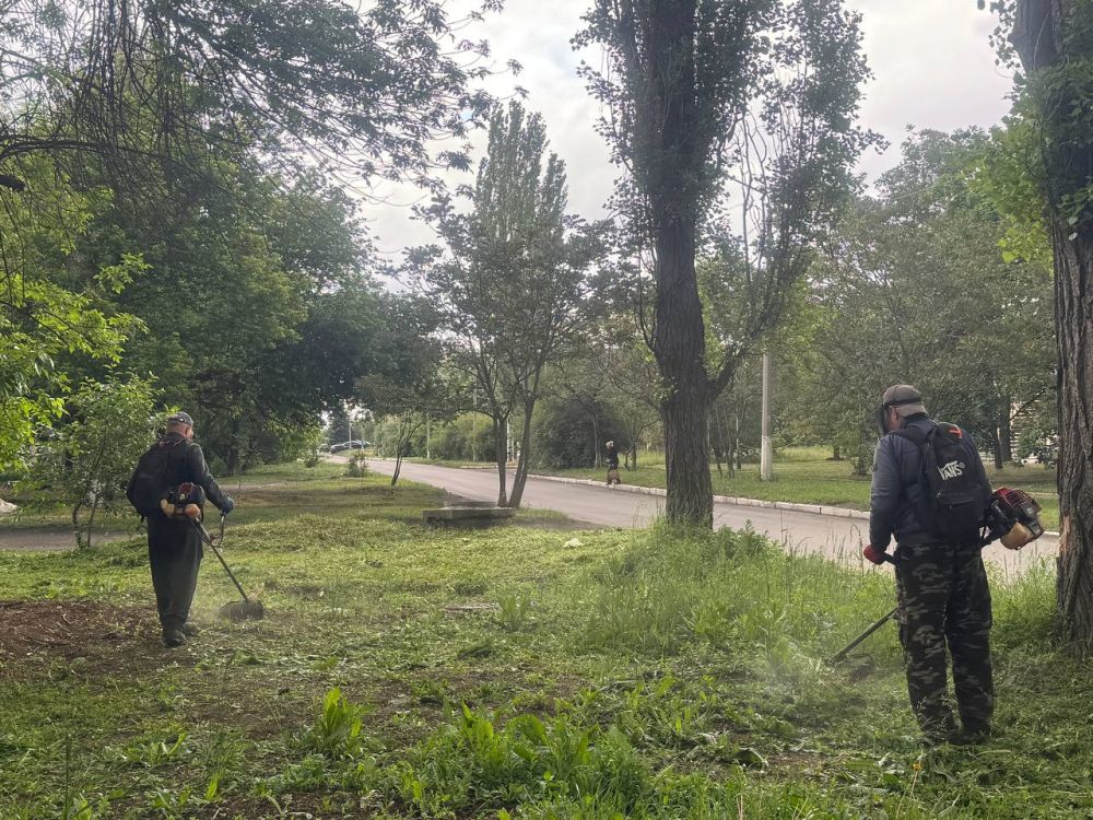 В Ждановке ведутся работы по благоустройству