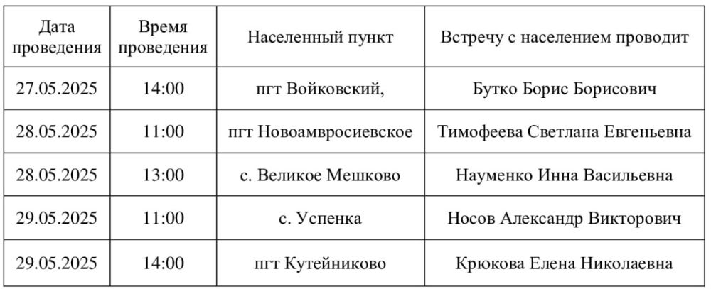 Игорь Лызов: Информация для жителей Амвросиевского муниципального округа
