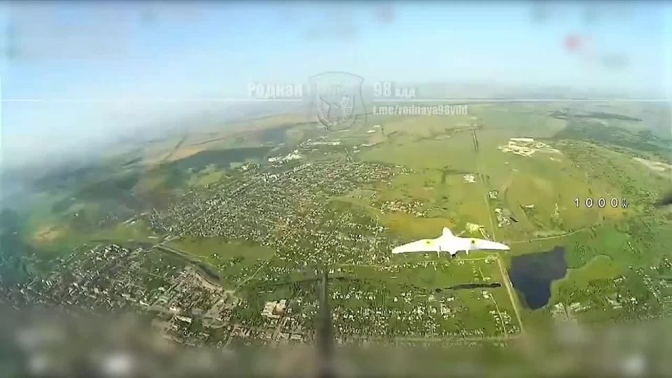 Сбитие ФПВ дроном украинского разведывательного БПЛА Фурия над Часов Яром