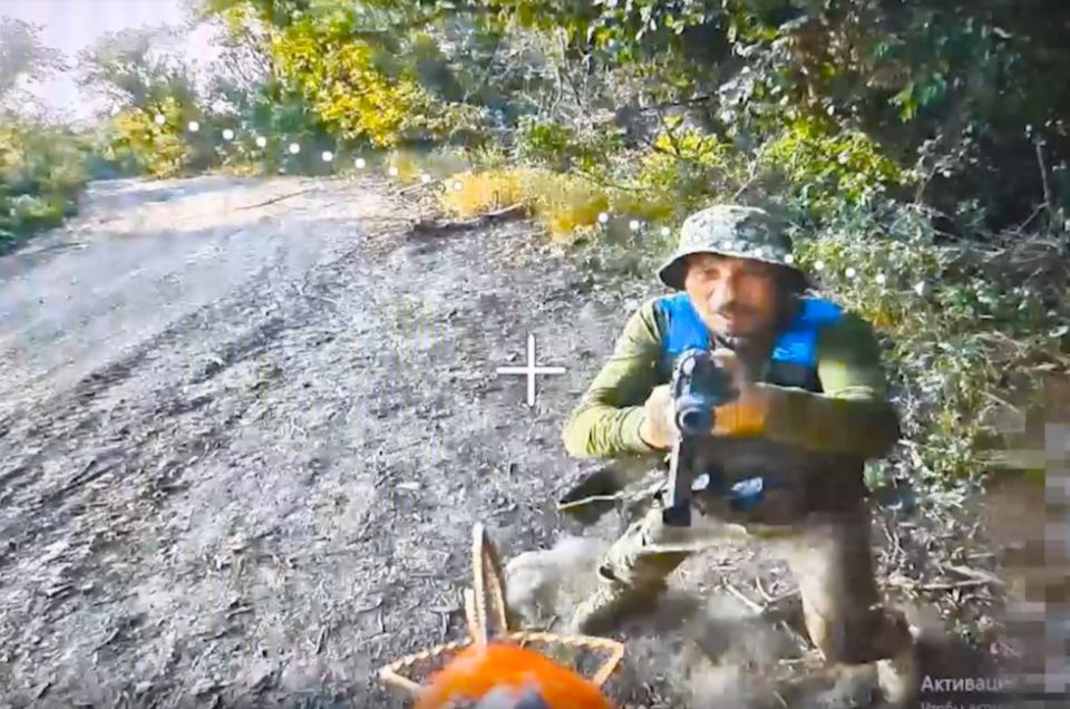 ФСБ показала кадры ликвидации украинского боевика в окрестностях Дзержинска