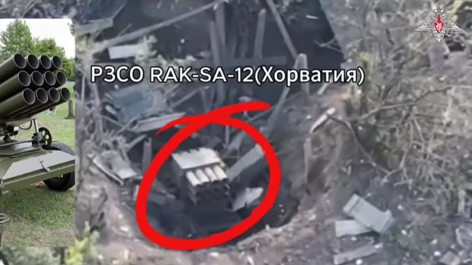 Минобороны России: Операторы БПЛА «Южной» группировки войск уничтожили украинскую РСЗО RAK-SA-12 хорватского производства в районе населенного пункта Белая Гора в ДНР