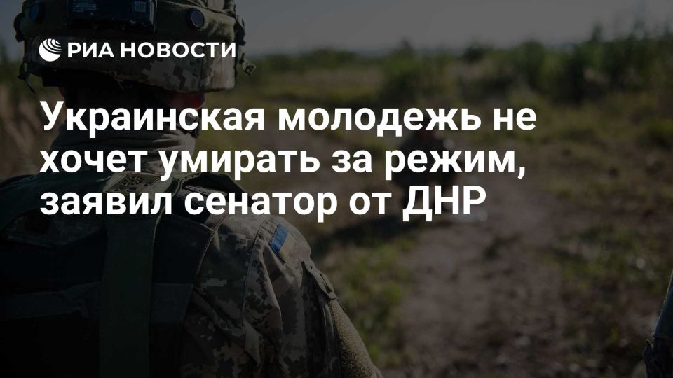 Александр Волошин: Молодёжь Украины не готова умирать за действующий киевский режим