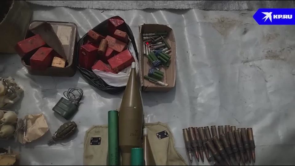 Под Селидово обнаружили крупный тайник с оружием и боеприпасами ВСУ