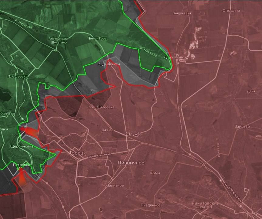 «На Торецком направлении продолжаются боестолкновения у Дылеевки