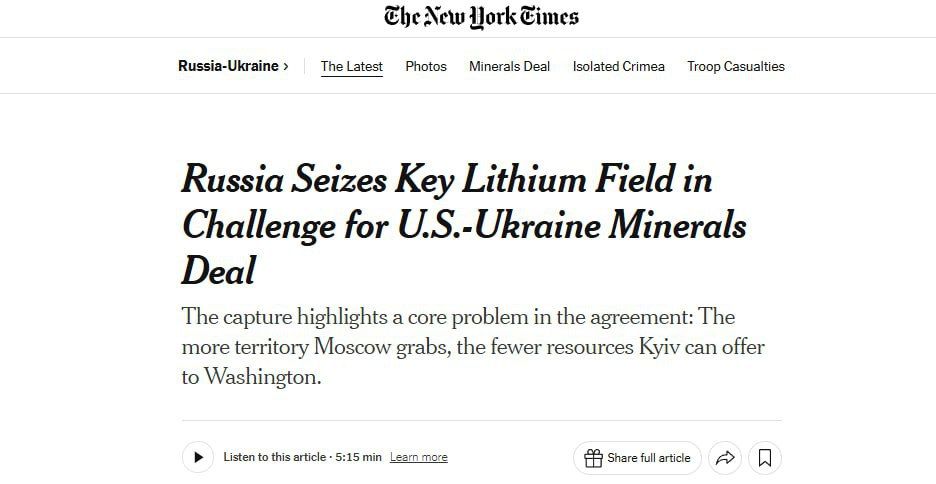 ������������� ����� �� ���������� ��� ������� ��� �������� ������, ����� The New York Times
