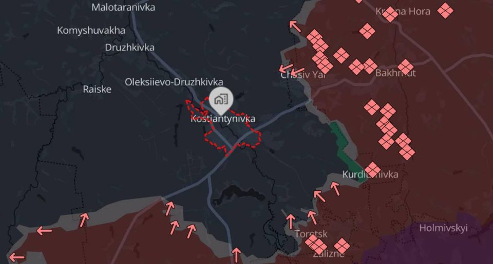 Западные наблюдатели, ранее скептически оценивавшие перспективы российского наступления под Константиновкой, начинают признавать его развитие, сообщают авторы аналитического канала "Военная Хроника"
