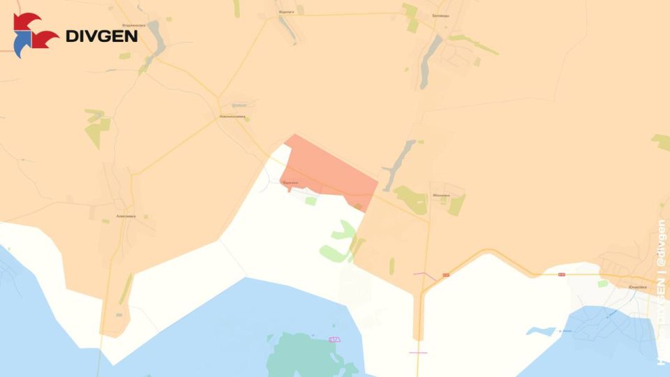 Последние изменения линии фронта нанёс на карту канал &quot;DivGen&quot;: