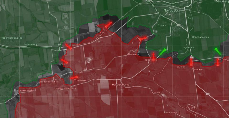 «На Покровском направлении в районе Мирового российские силы атакуют, «прощупывая» оборону украинской армии