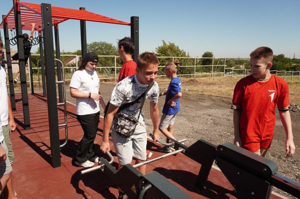 В Володарском открылась спортивная площадка, предназначенная для подготовки к выполнению нормативов ГТО