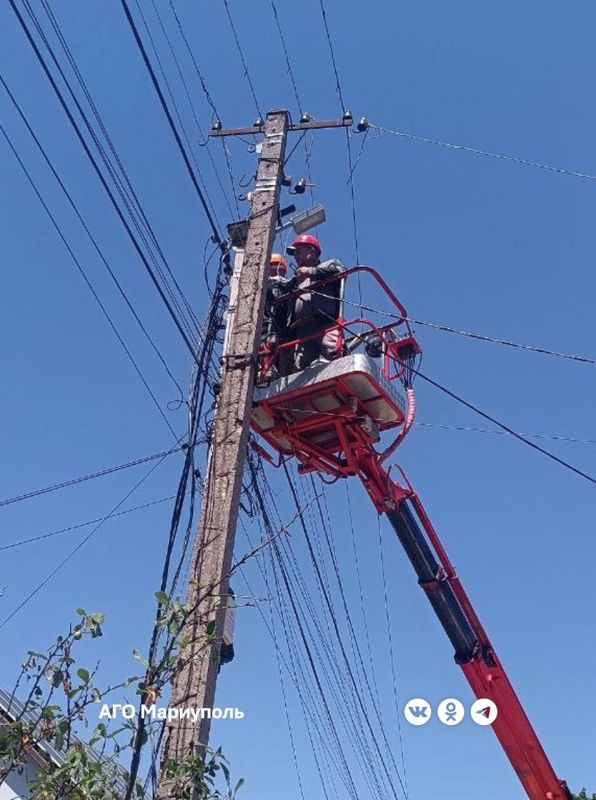 «Мариупольгорсвет» провел технические работы во всех районах города