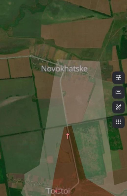 Украинская армия не контролирует более половины н.п. Новохатское на юге ДНР