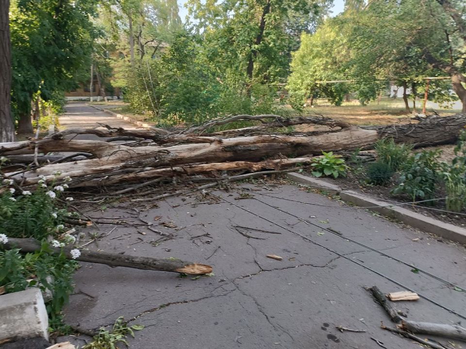 В Ждановке ликвидируют последствия непогоды