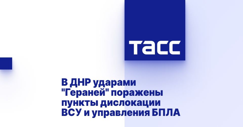 В ДНР ударами "Гераней" поражены пункты дислокации ВСУ и управления БПЛА