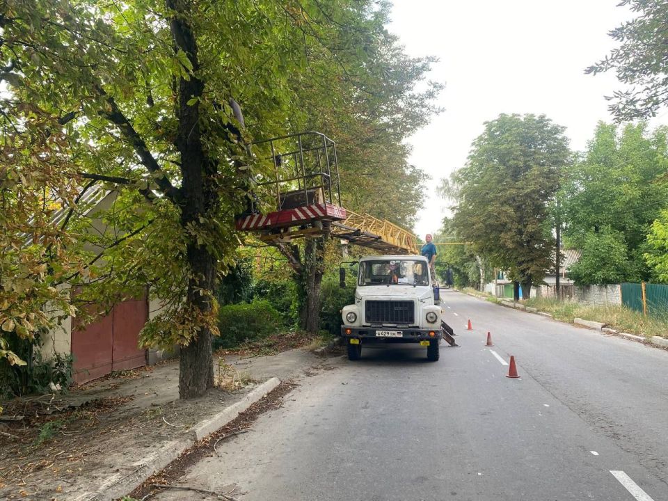 В Ждановке устраняют последствия непогоды, вызвавшей отсутствие электроэнергии