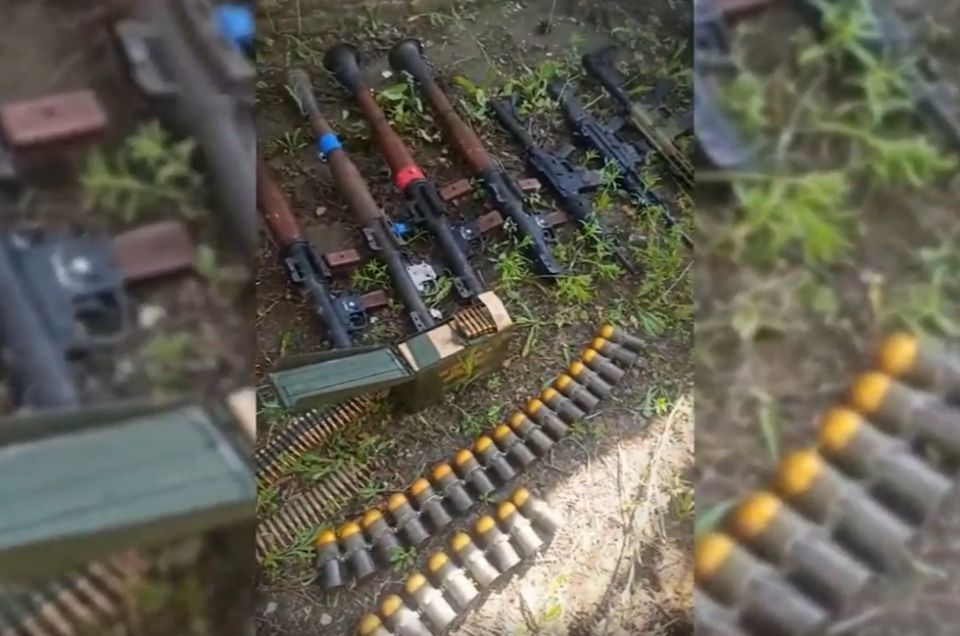 Крупный схрон с иностранным оружием обезврежен в Селидово