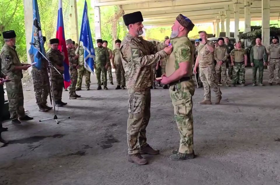 Всероссийский атаман посвятил в казаков 26 бойцов «Терека»