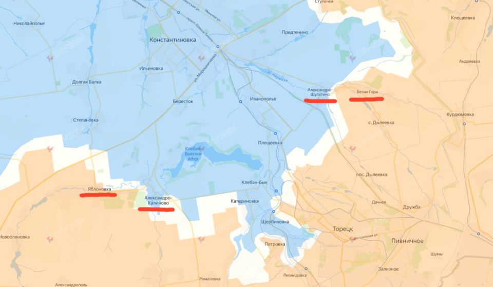 Константиновское направление: взятие под контроль опорных точек и формирование флангового давления на город