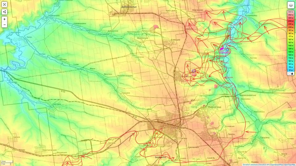 Юрий Подоляка: Покровское направление на вечер 24.07.25: восточнее Покровска - Новоэкономическое